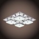 32W Led Acrylic Flush Mount, 4 light, Modern Acrylic Electroplating Stainless Steel