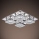 32W Led Acrylic Flush Mount, 4 light, Modern Acrylic Electroplating Stainless Steel