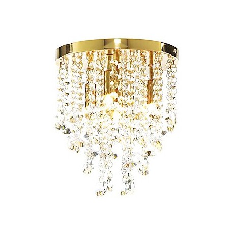 Modern Crystal Semi Flush Mount with 4 Lights (G9 Bulb Base)