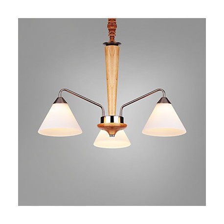 MAX 60W Vintage Mini Style Painting Wood/Bamboo Flush Mount Living Room / Bedroom / Dining Room / Study Room/Office / Kids Room