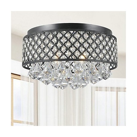 MAX:60W Traditional/Classic Crystal Painting Metal Flush Mount Living Room / Bedroom / Dining Room / Study Room/Office / Entry