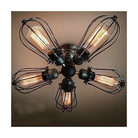 MAX 40W Vintage Mini Style / Bulb Included Painting Metal Flush Mount Living Room / Bedroom / Dining Room / Study Room/Office