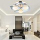 Flush Mount, LED 3 Lights, Modern Fashion Contracted White Stainless Steel Metal