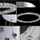 LED Crystal Pendant Light Lighting Modern Single D80CM Three Sides K9 Crystal Indoor Ceiling Lights Lamp Fixtures