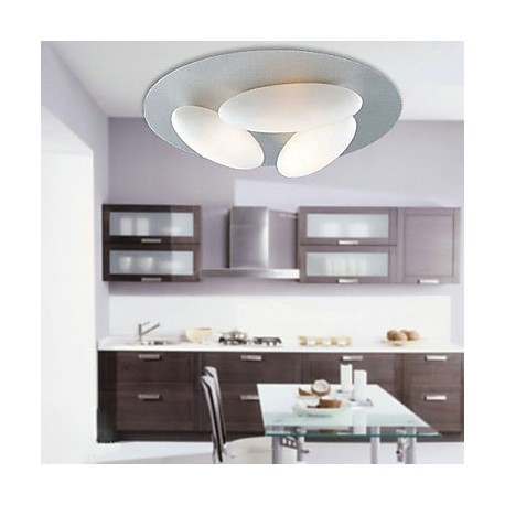 Modern Flush Mount with 3 Lights (G9 Bulb Base)