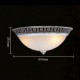 Dark Brown Flush-Mount-Light 220V Glass Resin Pattern-Carving European Classic