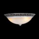 Dark Brown Flush-Mount-Light 220V Glass Resin Pattern-Carving European Classic