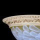 White Flush-Mount-Light 220V Pattern-Glass Resin Gold-Carving European Classic