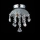 Crystal Semi Flush Mount with 3 Lights