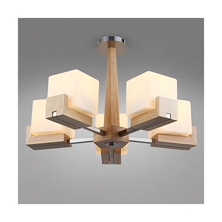 Flush Mount Mini Style Modern/Contemporary Living Room / Bedroom / Dining Room / Study Room/Office / Kids Room /Bamboo