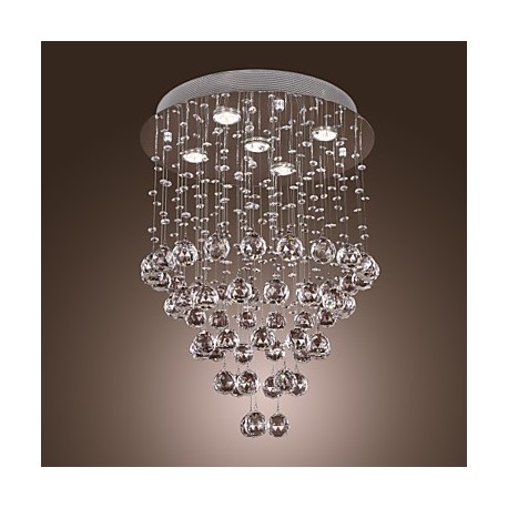 Crystal Chandelier with 5 lights - Baroque Design (K9 Crystal)