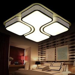 24 Modern/Contemporary / Traditional/Classic LED / Bulb Included Electroplated Metal Flush MountLiving Room / Bedroom / Dining R