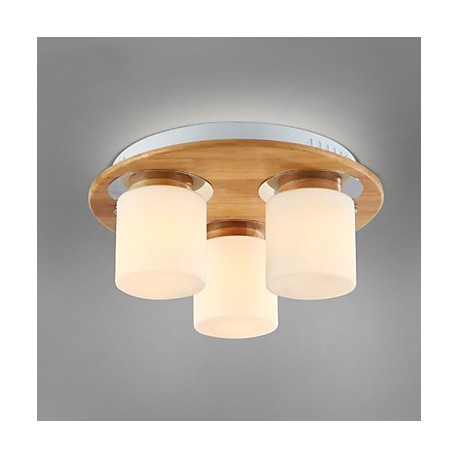 High Brightness Original Wooden Modern Ceiling Lights for Living Room Bedroom Country Style