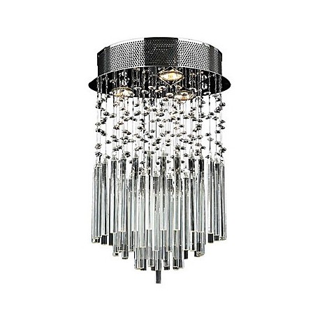 Max 50W Modern/Contemporary Crystal Electroplated Metal Flush Mount Living Room / Bedroom / Dining Room