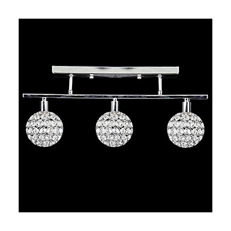 25W Modern/Contemporary Crystal Chrome Metal Flush Mount Bedroom / Dining Room / Study Room/Office / Kids Room