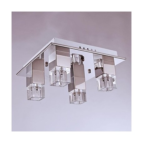 Ceiling Lamps , 4 Light , Crystal Artistic Stainless Steel Plating