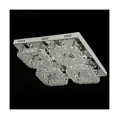 5w Modern/Contemporary Crystal / LED Chrome Metal Flush Mount