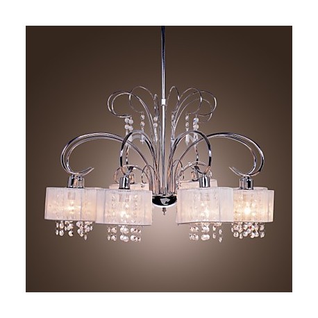 Max 40W Modern/Contemporary Crystal Chrome Metal Chandeliers Living Room / Bedroom