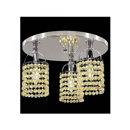 Max 40W Modern/Contemporary Crystal Electroplated Metal Chandeliers / Flush Mount Living Room / Bedroom / Dining Room