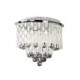 Crystal Semi Flush Mount with 8 Lights