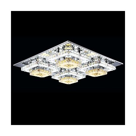 16W Modern/Contemporary Crystal Chrome Metal Flush Mount Living Room