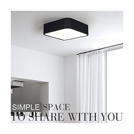 Modern/Contemporary LED / Bulb Included Painting Metal Flush Mount Bedroom / Dining Room / Kitchen / Study Room/Office / Hallway