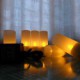 6 pc Warm Yellow LED Rechargeable Flameless Tea Light Candles