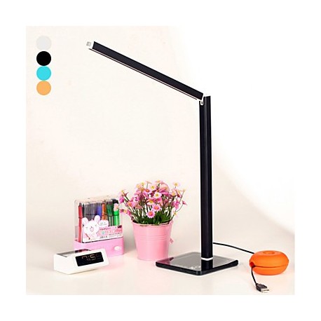 Modern Creative Foldable Collapsible Multicolor USB Touch Control 800Lux LED Desk Lamp Table Lamp