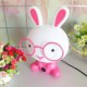 MT001 Night Light Cartoon Rabbit Pink Plastic Resin