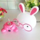 MT001 Night Light Cartoon Rabbit Pink Plastic Resin