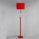 Cloth art leather Chinese style floor lamp