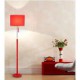 Cloth art leather Chinese style floor lamp