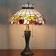 Crown Design Table Lamp, 2 Light, Resin Glass Painting