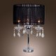 Comtemporary Crystal 3 - Light Table Light with Farbric Shade Candle Featured