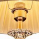 Iron Desk Lamp with Crystal Pillar Cloth Shade Classic Lighting