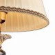 Iron Desk Lamp with Crystal Pillar Cloth Shade Classic Lighting