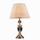 Iron Desk Lamp with Crystal Pillar Cloth Shade Classic Lighting