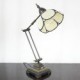 Swing Arm Table Lamp, 1 Light, Iron Glass Painting