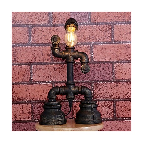 Retro Industrial Iron Pipe Lamp