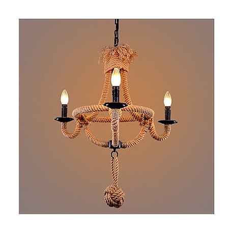 40W Traditional/Classic / Rustic/Lodge / Vintage / Retro / Country Painting Metal ChandeliersLiving Room / Bedroom / Dining Room