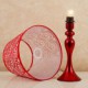 Wedding Room Big Red Desk Lamp