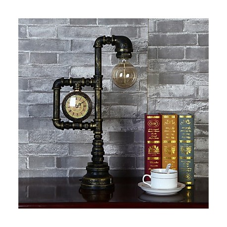 American Country Vintage Iron Lamp Tube LampBedroom Study Personality Living Room Watch Industry Wind Lamp