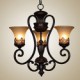 Max 60W Vintage / Country / Island Painting Metal Chandeliers / Flush Mount Living Room / Bedroom / Dining Room / Kids Room / Ha