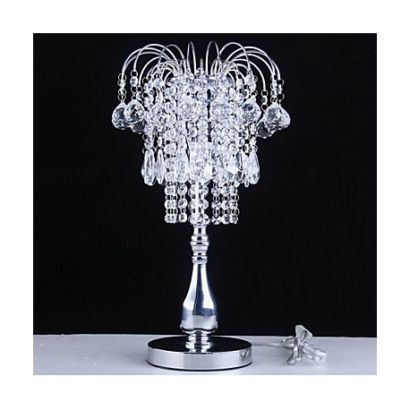 60W Splendid Table Lamp With Crystal Balls