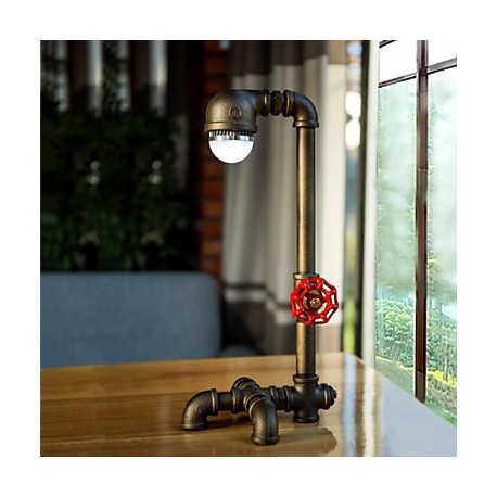 Vintage Industrial Retro Pipe Bedside Desk Table Lamp Light E27 Led Light Cafe Decoration Desk Lamp-FJ-DT1S-008A0