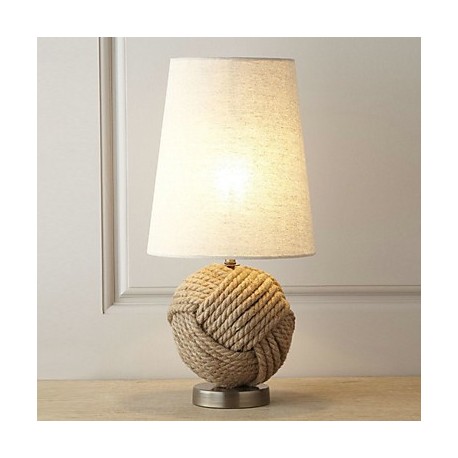 North America Style Minimalist Table Light Decorated With Twine Ball