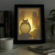 23*23*6CM Christmas Present Novel 3 D Sketch Paper Carving Lamp Creative Mural Frame Lamp Light Led