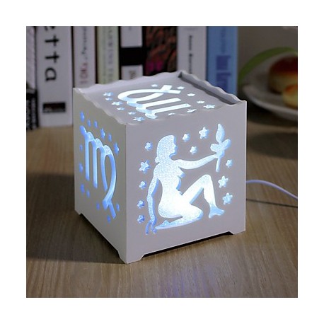 14.5*14.5*14.5CM Christmas Originality Of The Zodiac Hollow-Out Concise Adornment Night Light Lamp Light Led