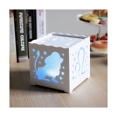 14.5*14.5*14.5CM Christmas Originality Of The Zodiac Hollow-Out Concise Adornment Night Light Lamp Light Led