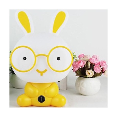 Table Lamps Cartoon Rabbit Yellow Plastic Acrylic